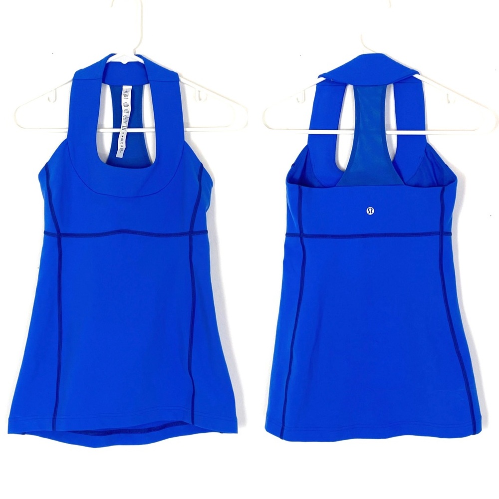 Lululemon Scoop Neck Tank Top Luon Pipe Dream Blue